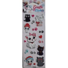 PMS-802 Sevimli hayvanlar puffy sticker	